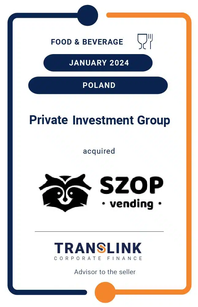 Translink Corporate Finance Acted As The Advisor To Szop24 Sp. z o.o. On The Management Buyout Of The Company
